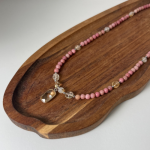 Naszyjnik Cytryn Rodonit Hematyt