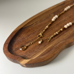 Naszyjnik Cytryn Jaspis Obrazkowy Kamień Rzeczny Hematyt