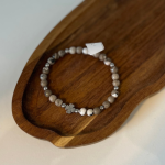 Bransoletka Agat Panda Hematyt Koniczyna