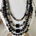 Naszyjnik Choker Jaspis Cesarski Dalmatyński Hematyt