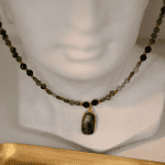 Naszyjnik Szmaragd Czarny Turmalin