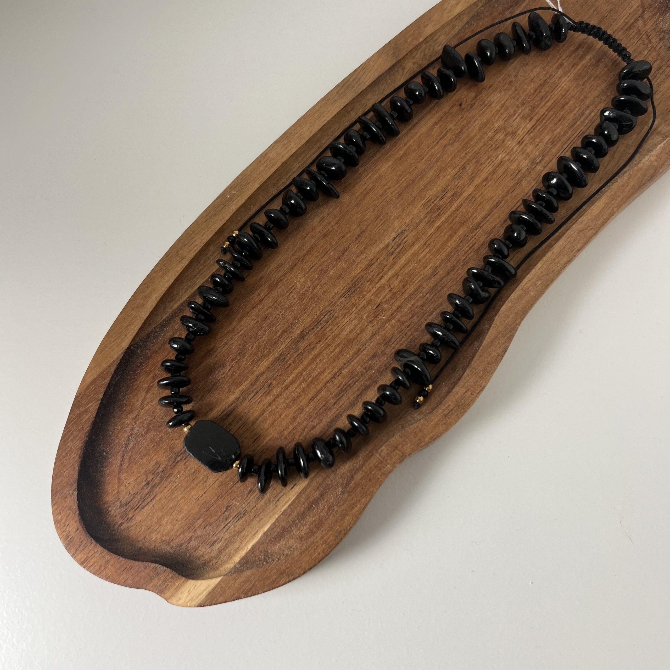 Naszyjnik Czarny Turmalin Nieregularny - obrazek 3