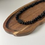 Naszyjnik Czarny Turmalin Nieregularny