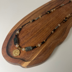 Naszyjnik Agat Cytryn Szmaragd Hematyt