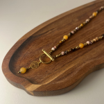 Naszyjnik Jadeit Jaspis Tygrysie Oko Hematyt