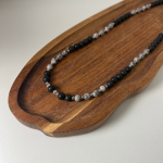 Naszyjnik Męski Lawa Jaspis Picasso Hematyt