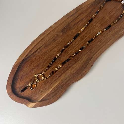 Naszyjnik Turmalin Jaspis Tygrysie Oko Hematyt - obrazek 3