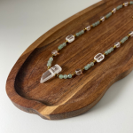 Naszyjnik Awenturyn Kryształ Górski Hematyt