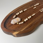 Naszyjnik Cytryn Morganit Kamień Rzeczny Hematyt